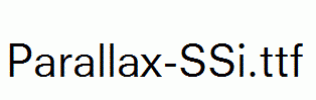 Parallax-SSi.ttf