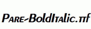 Pare-BoldItalic.ttf