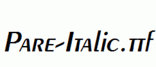 Pare-Italic.ttf