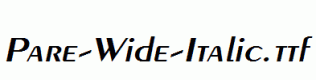 Pare-Wide-Italic.ttf