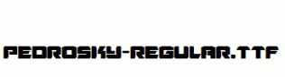 Pedrosky-Regular.ttf