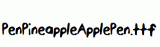 PenPineappleApplePen.ttf