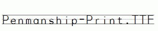 Penmanship-Print.ttf