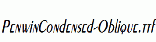 PenwinCondensed-Oblique.ttf