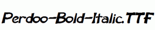 Perdoo-Bold-Italic.ttf