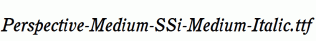 Perspective-Medium-SSi-Medium-Italic.ttf