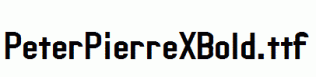 PeterPierreXBold.ttf