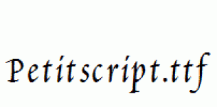 Petitscript.ttf