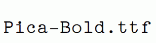 Pica-Bold.ttf