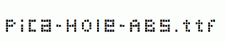 Pica-Hole-ABS.ttf