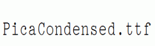 PicaCondensed.ttf