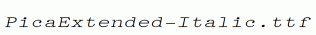 PicaExtended-Italic.ttf