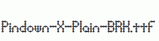 Pindown-X-Plain-BRK.ttf