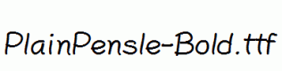 PlainPensle-Bold.ttf