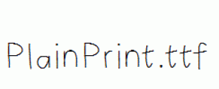 PlainPrint.ttf