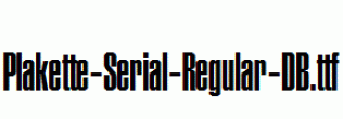 Plakette-Serial-Regular-DB.ttf