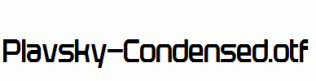 Plavsky-Condensed.otf
