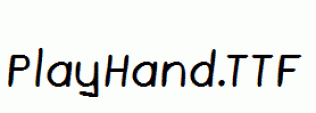 PlayHand.ttf