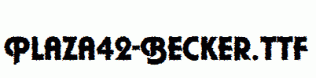 Plaza42-Becker.ttf