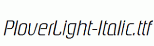PloverLight-Italic.ttf