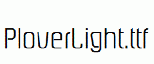 PloverLight.ttf