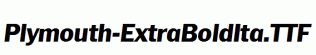 Plymouth-ExtraBoldIta.ttf