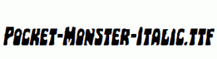 Pocket-Monster-Italic.ttf