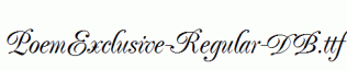 PoemExclusive-Regular-DB.ttf