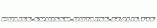 Police-Cruiser-Outline-Italic.ttf