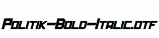 Politik-Bold-Italic.otf