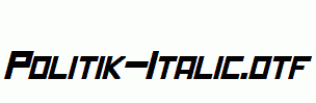 Politik-Italic.otf