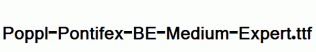 Poppl-Pontifex-BE-Medium-Expert.ttf