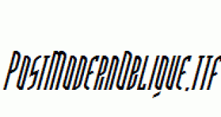 PostModernOblique.ttf