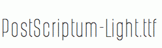 PostScriptum-Light.ttf