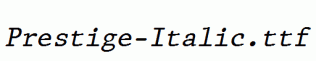 Prestige-Italic.ttf