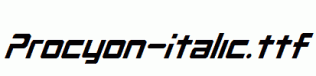 Procyon-Italic.ttf