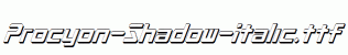 Procyon-Shadow-Italic.ttf