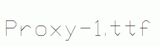 Proxy-1.ttf