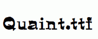 Quaint.ttf
