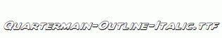 Quartermain-Outline-Italic.ttf