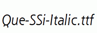 Que-SSi-Italic.ttf