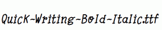 Quick-Writing-Bold-Italic.ttf