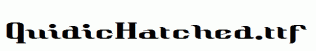 QuidicHatched.ttf