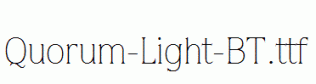 Quorum-Light-BT.ttf