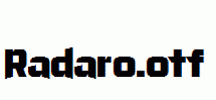 Radaro.otf