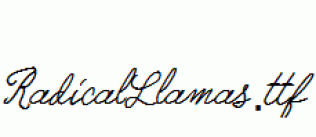 RadicalLlamas.ttf