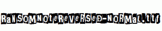 RansomNoteReversed-Normal.ttf