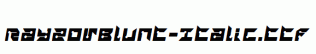 RayzorBlunt-Italic.ttf
