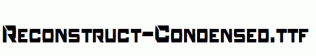 Reconstruct-Condensed.ttf