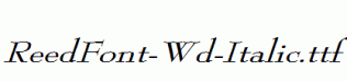 ReedFont-Wd-Italic.ttf